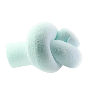 freeze dried blue marshmallow knot